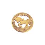 Victorian Latch Round Plate (H-1255)